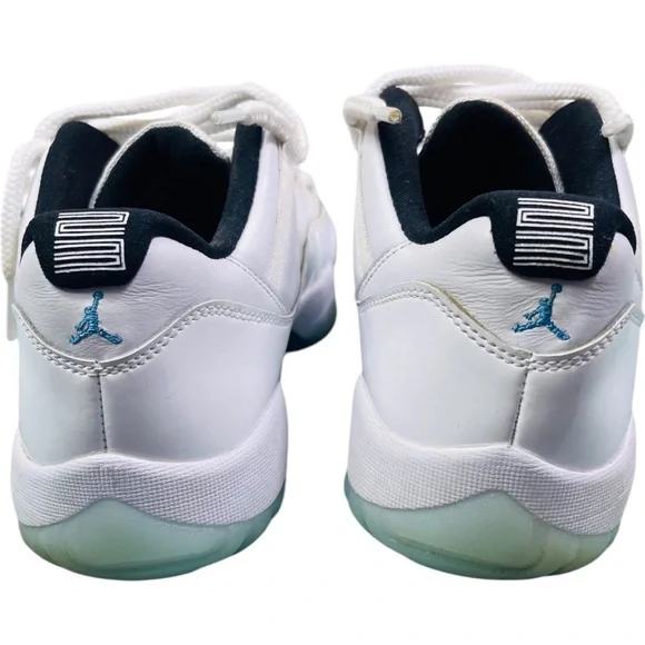 Nike Air Jordan 11 Retro White Blue Legends Sneakers - Picture 5 of 13